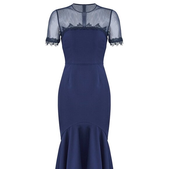 JS Collections High Low Illusion Gown, 8 - Picture 3 of 14